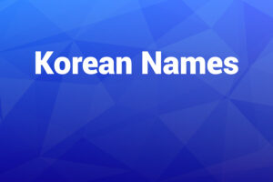korean names