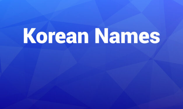Korean Names: Meaning, Structure and Meaningful Choices