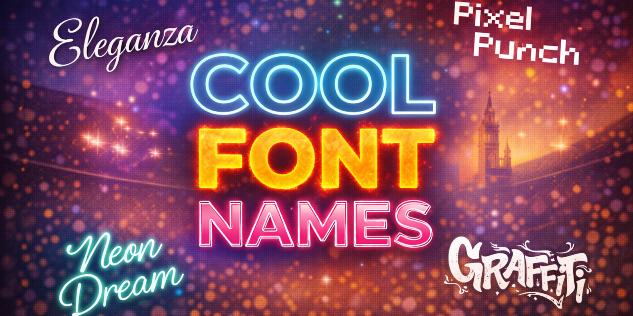 Cool Font Names That Instantly Upgrade Your Design Style