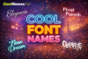 cool font names