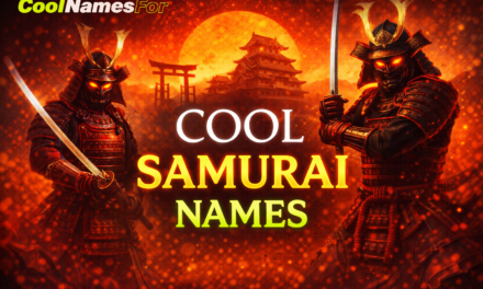 400+ Cool Samurai Names That Sound Powerful and Legendary