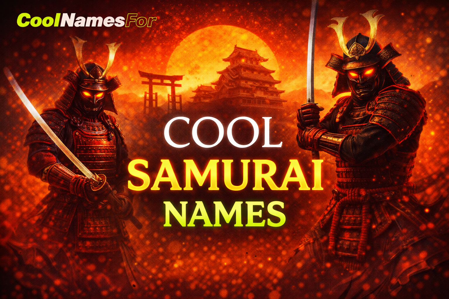 400+ Cool Samurai Names That Sound Powerful and Legendary - Cool Names For