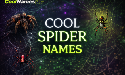 Cool Spider Names That Sound Powerful, Unique, and Fearless